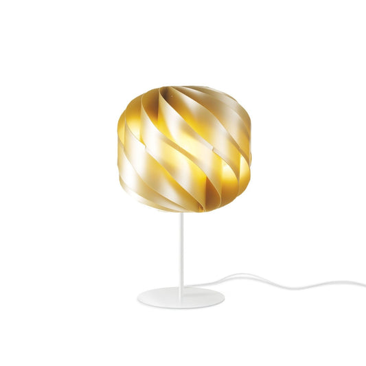 Lampada da Tavolo Base e Stelo New Gold in Metallo Cm. 25 x 44h