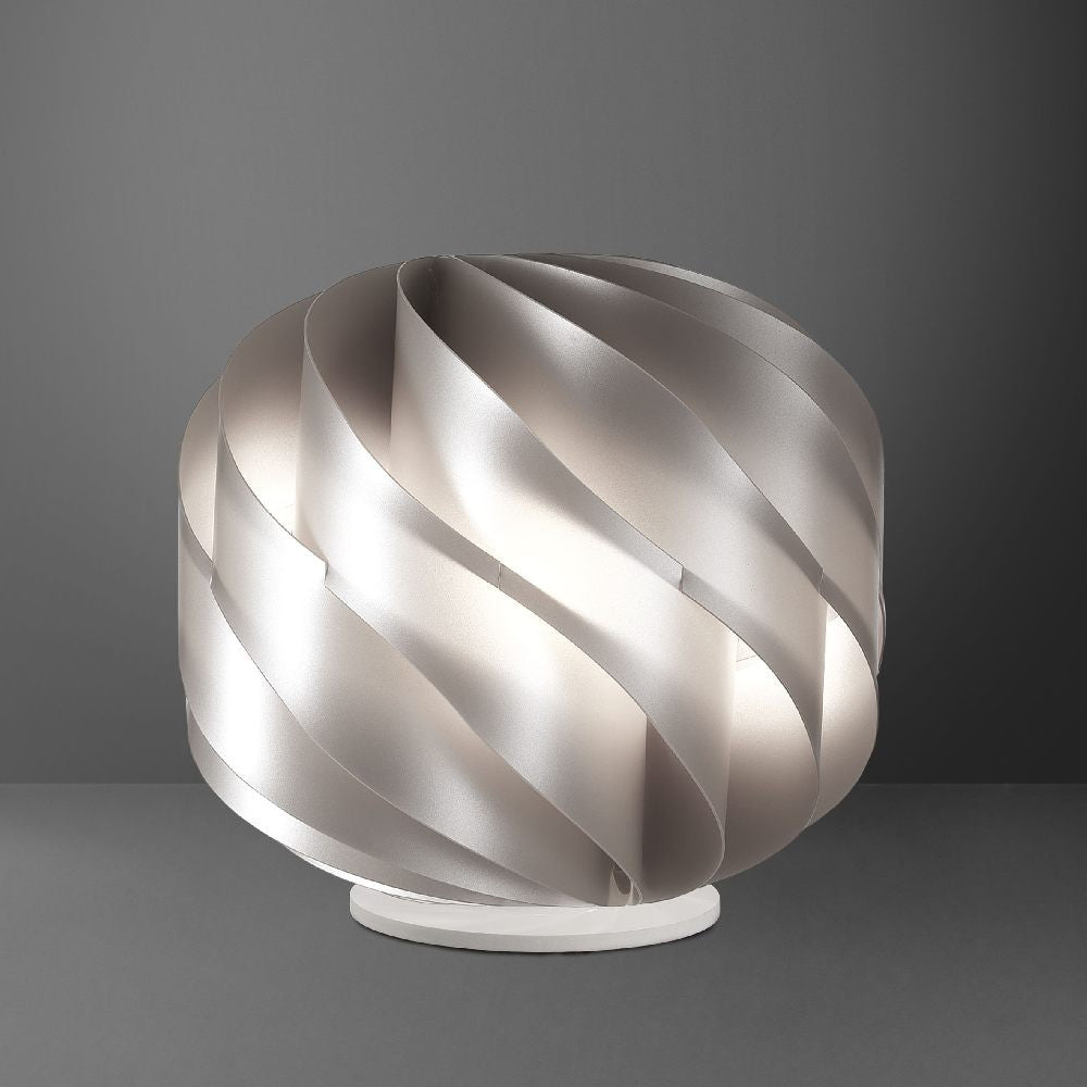 Lampada da Tavolo LAP Silver in Plastica Cm. 15 x 15 h