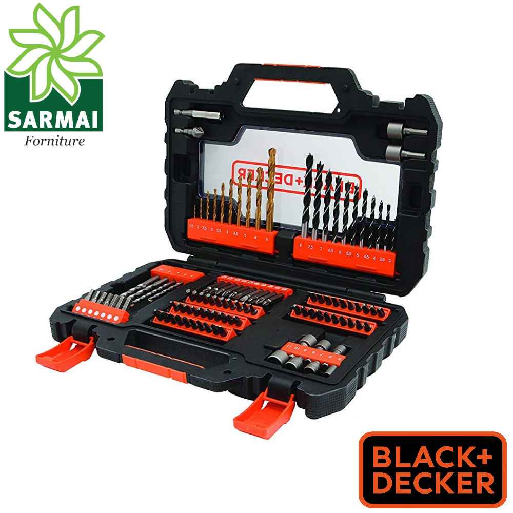 Set 104 pezzi Punte e inserti bits&nbsp;<strong>Black e Decker