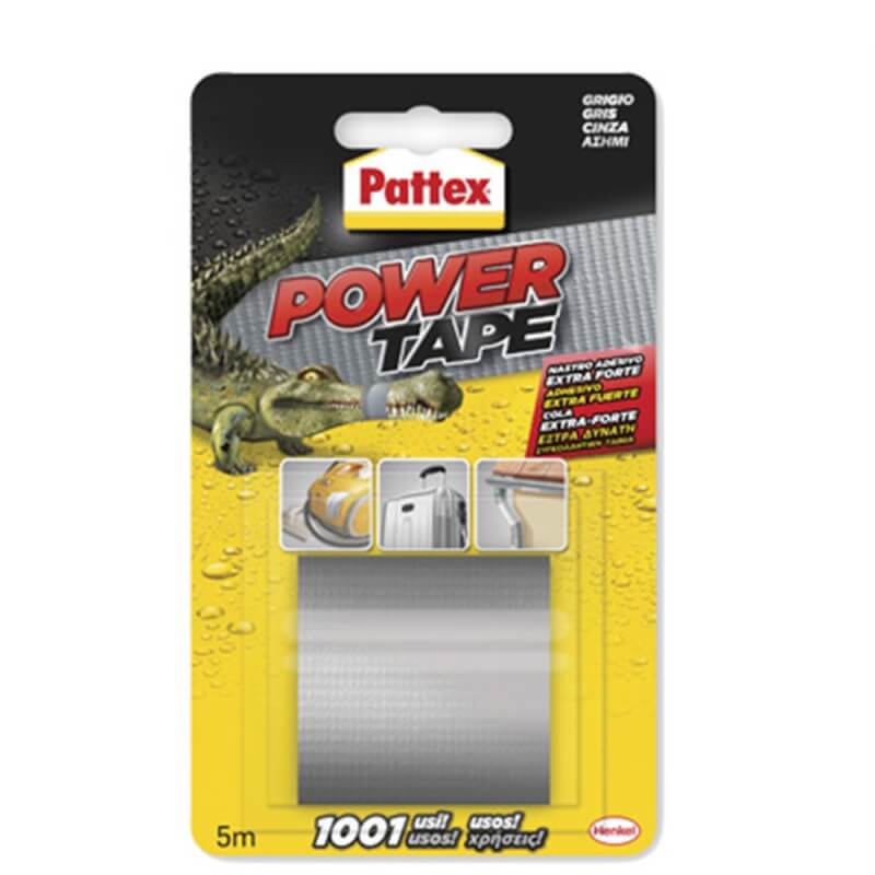 Nastro Alta Resistenza Power Tape Pattex Grigio Mm 50 Ml 5