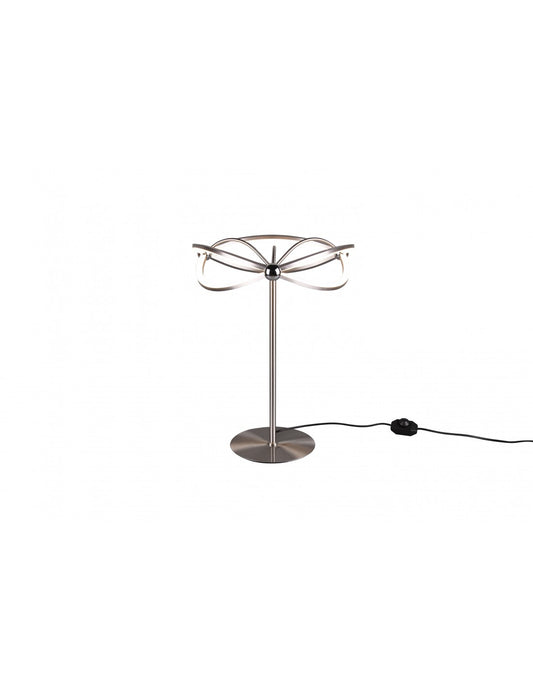 Lumetto Moderno Design Fiocco Led Charivari Nichel Trio Lighting