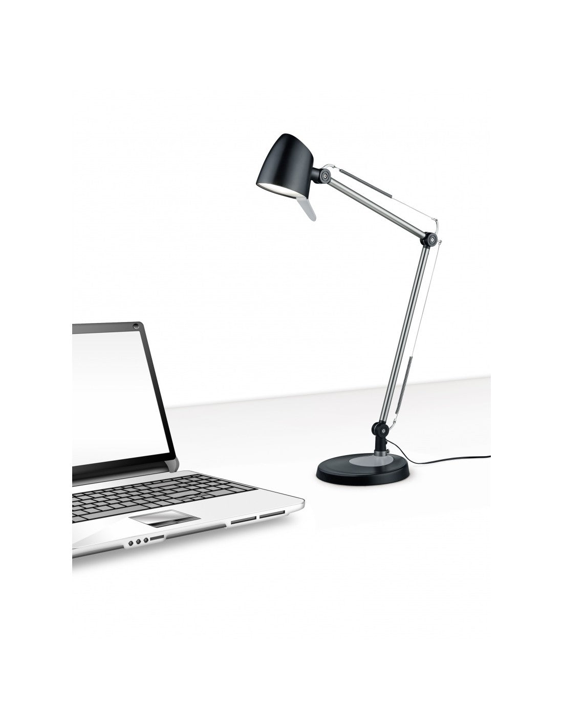 Lampada da Scrivania Led 5w Orientabile Rado Nero Trio Lighting