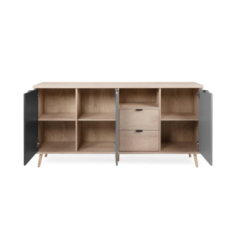 Credenza 3 ante con 2 cassetti cm 180 x 40 x  h 88